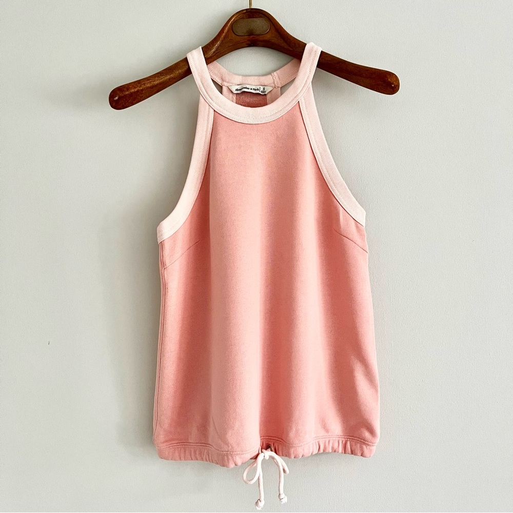 Abercrombie & Fitch Light Pink Drawstring Racerback Tank